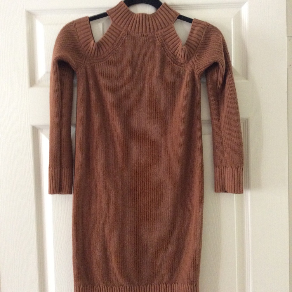 Abercrombie & Fitch open shoulder sweater dress